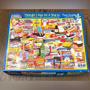 White Mountain, Things I Ate As A Kid,
1000 Piece Jigsaw Puzzle, Complete
#1110